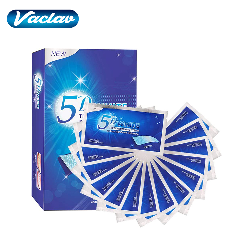 Teeth Whitening Price - 5D Witmakende Tandstrips, Whitening Gel, Witmakende