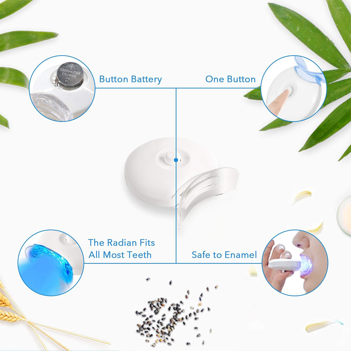 Tandenbleekset - 5X LED-lichtt - Teeth Whitening Kit recensie en prijs