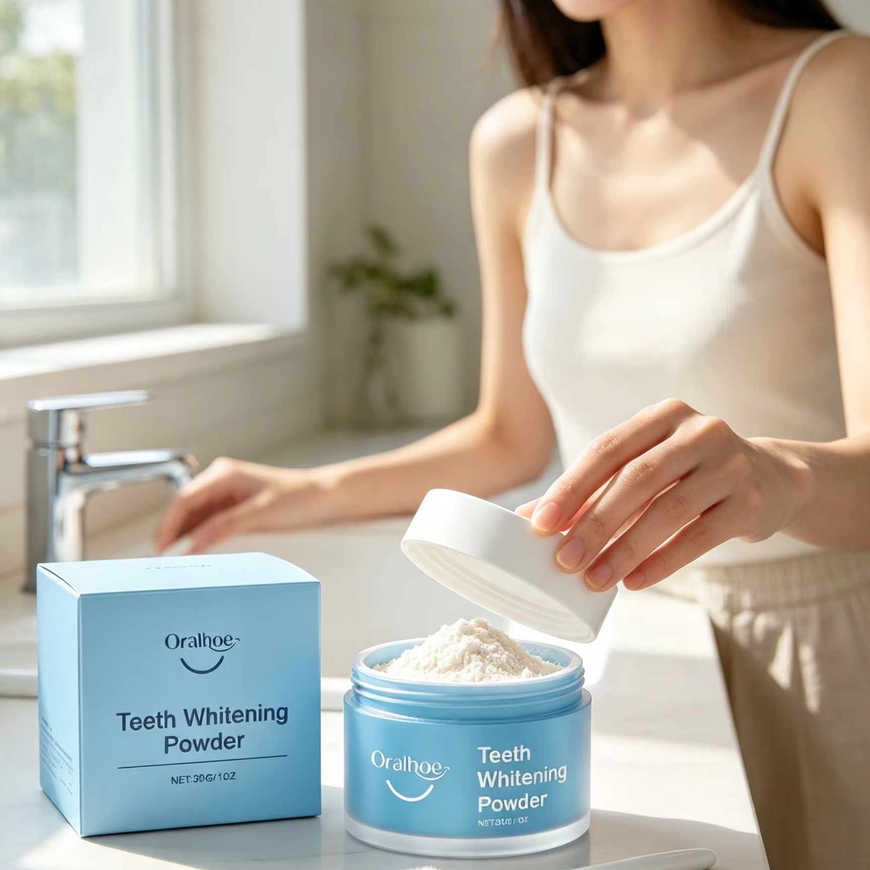 Oralhoe Tandpoeder voor het Po - Teeth Whitening Lab recensie en prijs