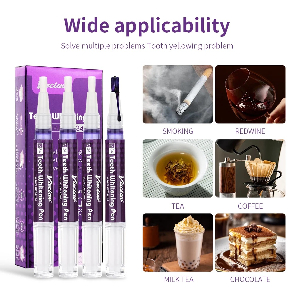 Vaclav V34 Paarse tandenbleekg - Teeth Whitening Kit recensie en prijs